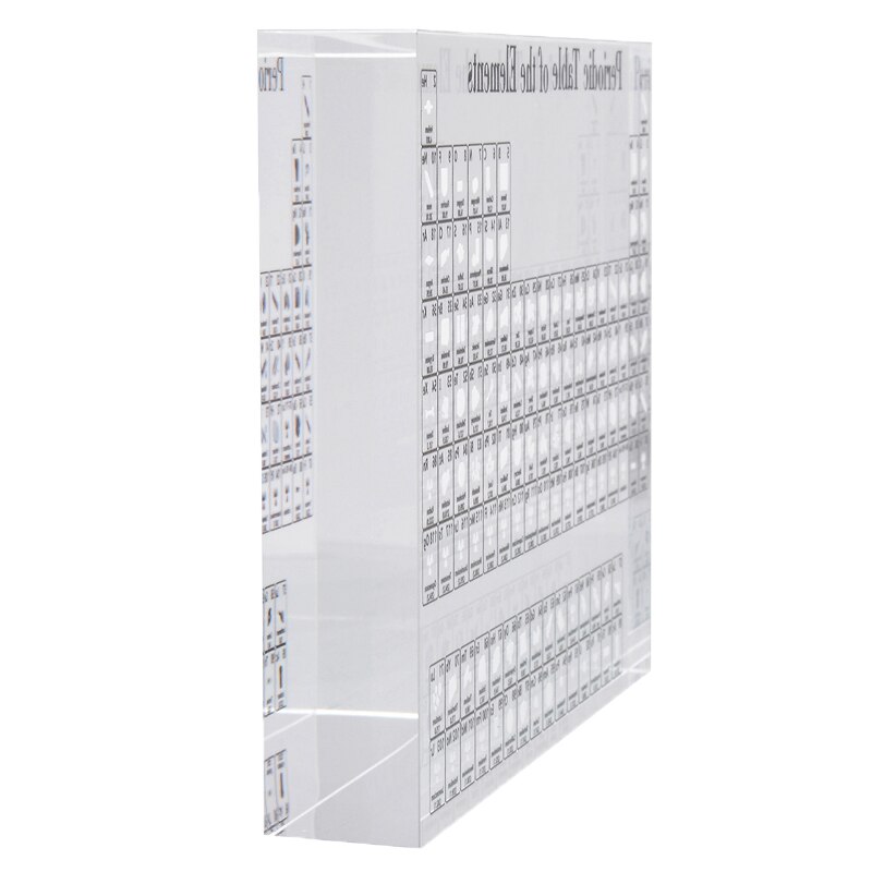 1Pc Acrylic Chemical s Desk Display Periodic Table Decor s Framed for Students Teachers Art Craft