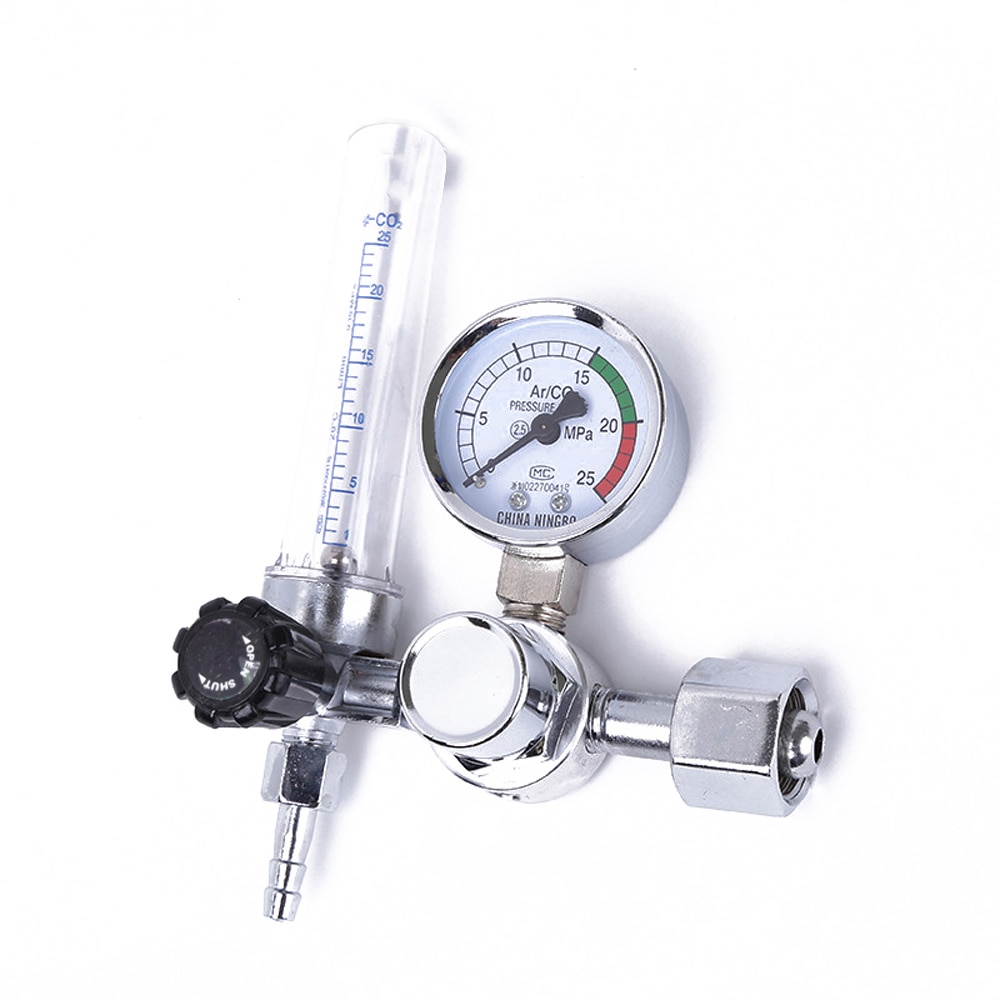 0-25 MPa Argon Regulator Argon Flow Meter Air Pressure Regulator Gauge For Weld Mig Tig Welding Pressure Reducer flowmeter