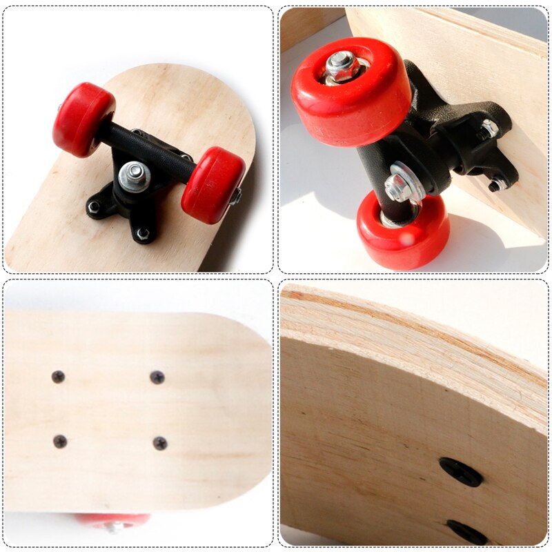 7 Layers Maple Double Rocker Skateboard Complete DIY Freehand Skateboards for Beginners Graffiti For Boys Girls Kids 43cm