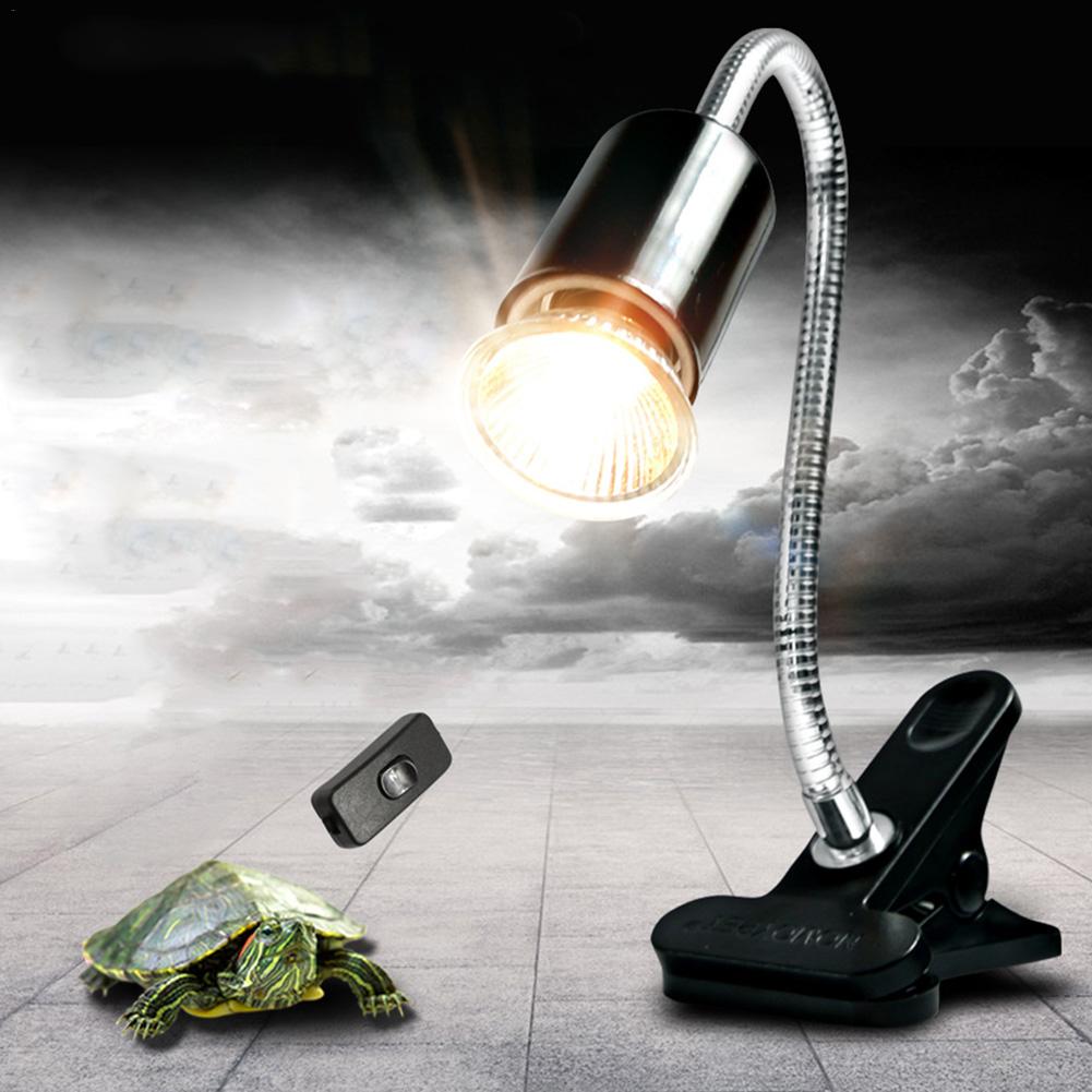 220V Heating Lamp Stand Pet Heat Lamp Bending Long Lamp Holder Turtle Sunbathing Lamp Stand 360 Degree Rotating Light Holder: Default Title