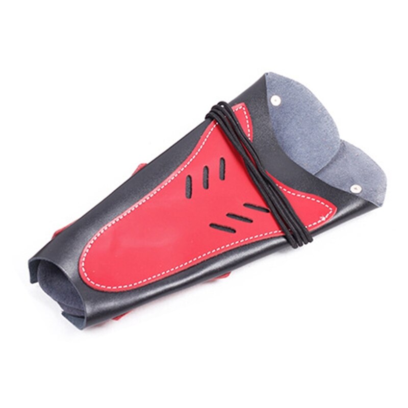 Beschermende Onderarm Bracers En Handschoenen Voor Professionele Bowmen Jagers Beschermen Onderarm Van Bounce Van Bowstring: Red
