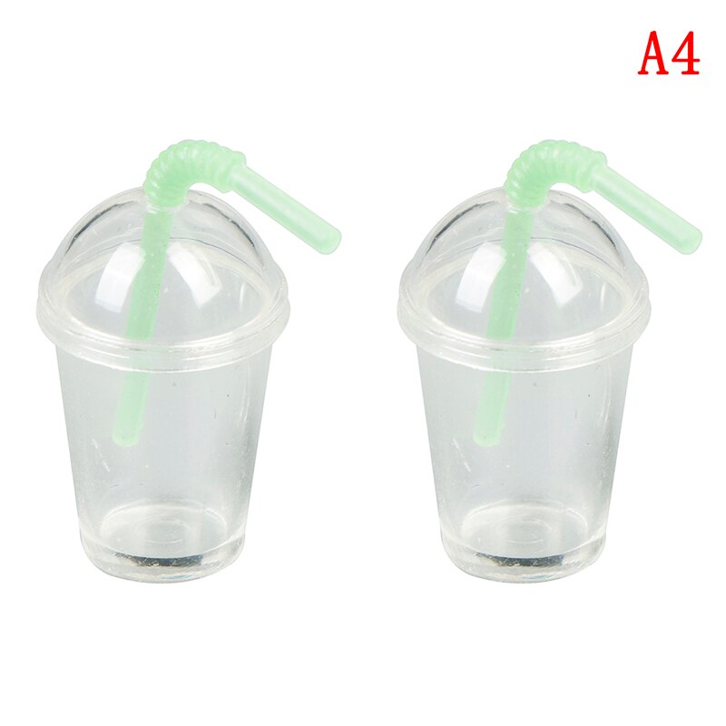 Neue DIY Puppenhaus Miniatur EIN Eimer Popcorn Spielzeug Mini Tasse mit Kuppel Deckel Popcorn Eis Schmuck Zubehör DIY Reize Tasse: Typ 6(A4)