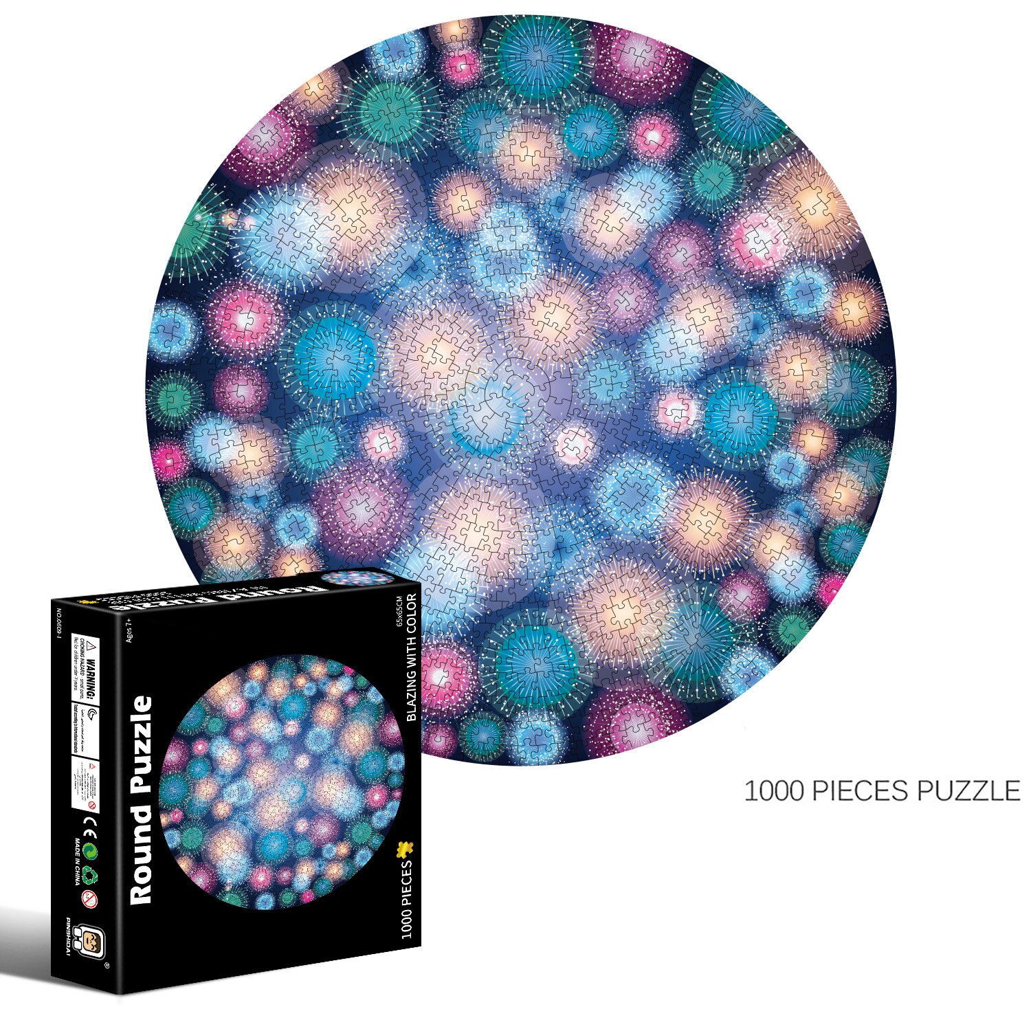 1000 stück Puzzles Kinder Pädagogisches Spielzeug Raum Sterne Mond Erde Runde Puzzle Spiel Spielzeug für Erwachsene Kinder