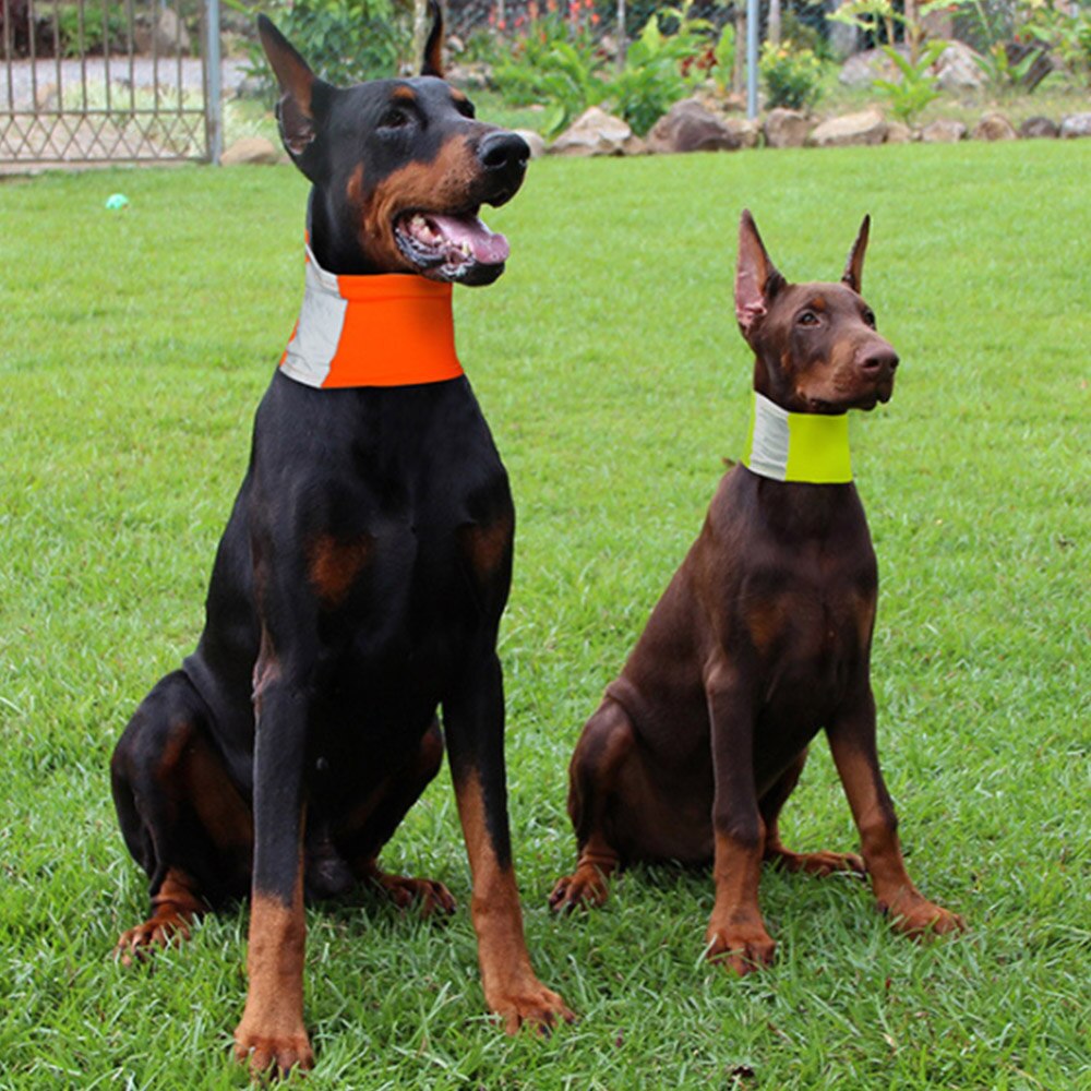 Pet Dog Neckerchief Triangular Bandage Safety Reflecting Pet Neckerchief Scarf Safety Walking Pet Accessories Supplies