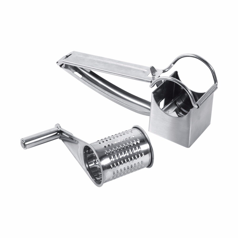 Multifunctional Cheese Cutter Slicer Shredder Rotary Ultra Sharp Cylinders Stainless Steel Drums & Slicer