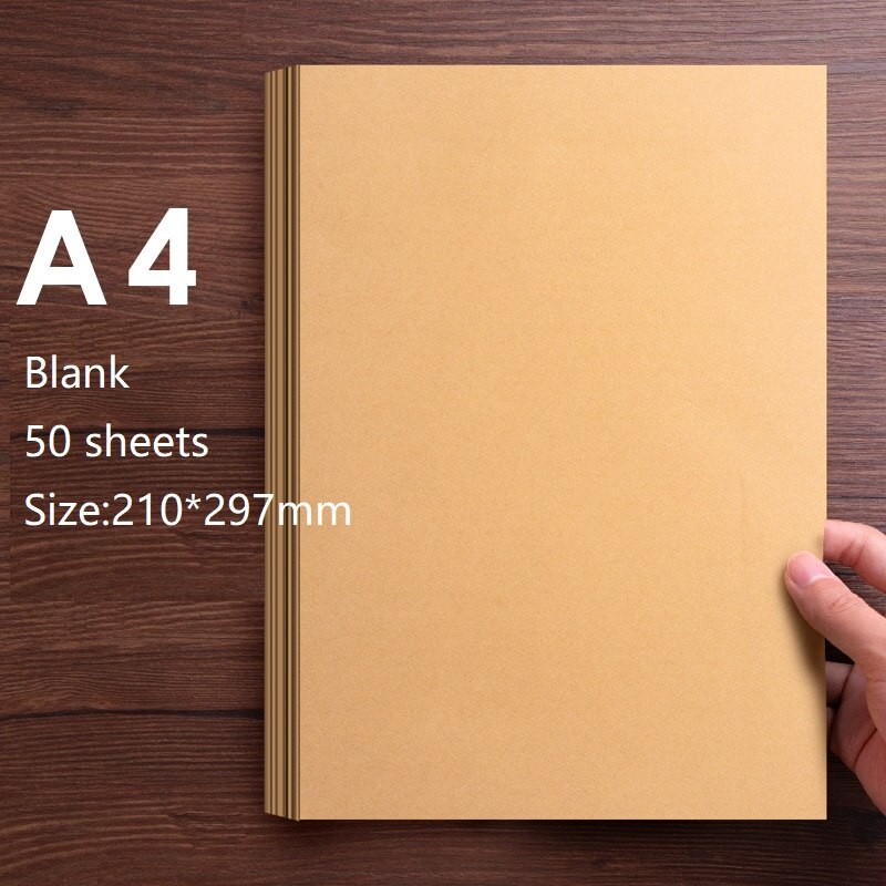 Papel Kraft clásico A4/B5/A5, papelería para escribir letras, papel decorativo para notas con letras de estilo japonés pequeño y romántico: 02