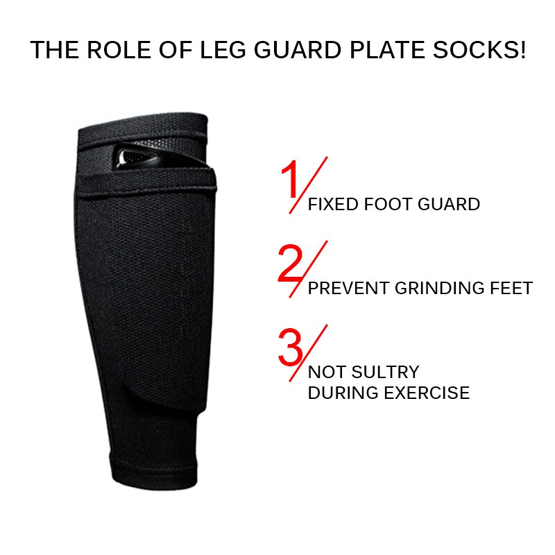 2 PCS Soccer Shin Pads Guard Football Leg Support Sleeve Protector Football Calf Socks Breathable Protective Sleeves with Pocket