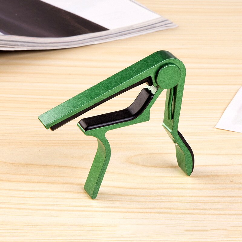 Aluminium Legering Metal Gitaar Capo Quick Change Clamp Key Akoestische Klassieke Gitaar Capo Voor Tone Aanpassen: Green