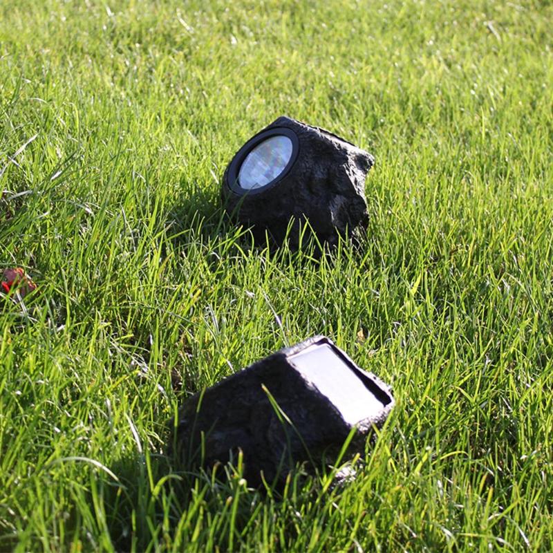 Lámpara de piedra Solar LED al aire libre Luz de jardín Solar forma de piedra impermeable paisaje césped lámpara para Gareden decoración patio camino