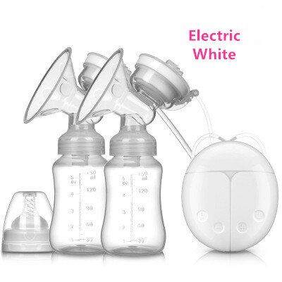 Manual electric breast pump breast pump milker suction power automatic massage postpartum lactator: Red