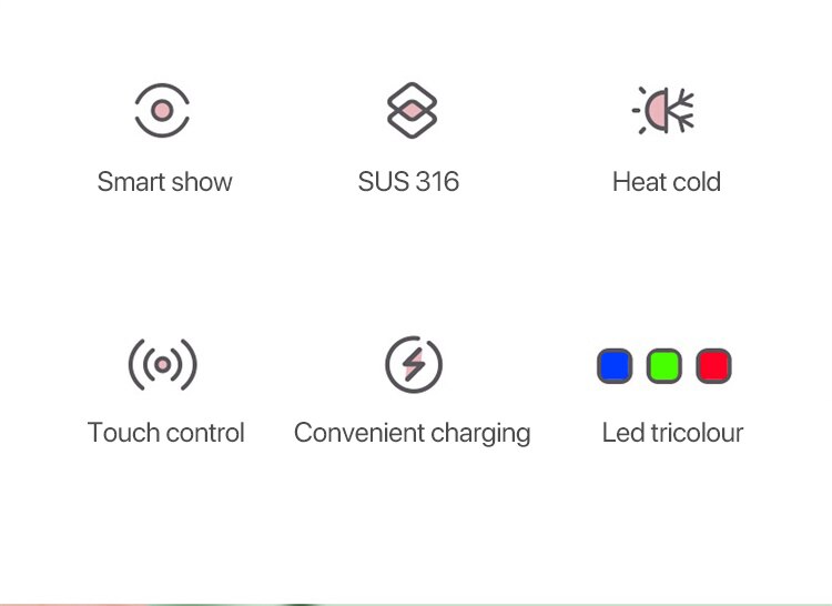 Inteligentny termos ze stali nierdzewnej kubek wody wyświetlacz temperatury duszny podróż akumulator filiżanka kawy butelka na wodę termos