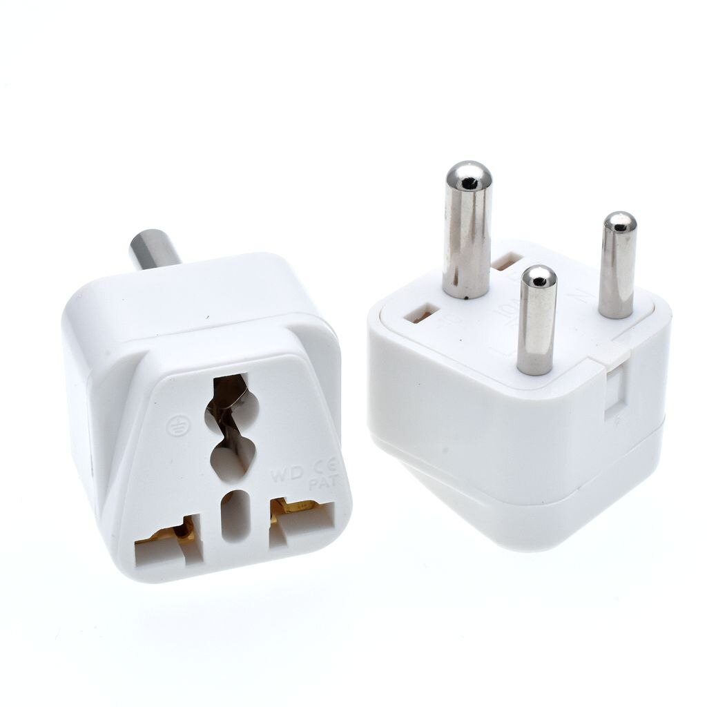 IEC Type D UK/AU/US/EU to Small South Africa Power Plug Converter Adaptor India Nepal Sri Lanka Tourism converter safety door