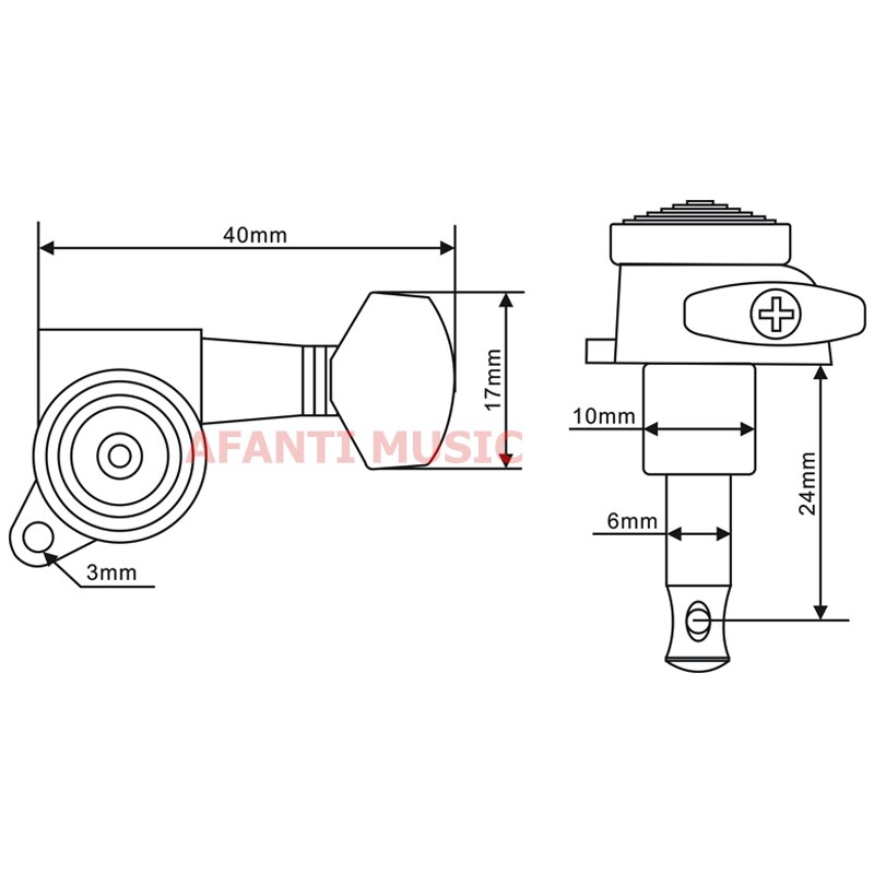 Afanti Music-afinador de guitarra eléctrica