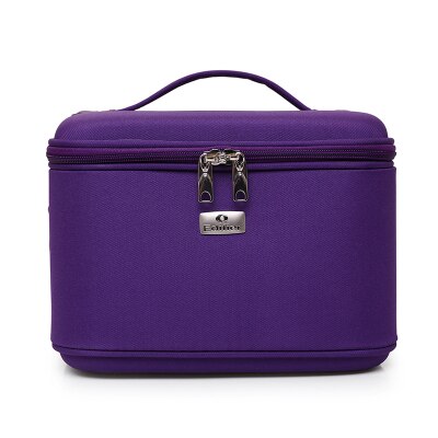 Travel Cosmetic Bag for Women Makeup Waterproof Makeup Bag Large Capacity Storage case Suitcases: PurPle Small