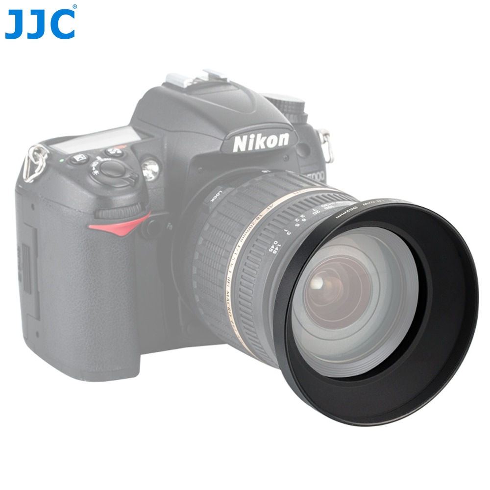 JJC Universal Metal Wide-angle Lens Hood 49mm 52mm 55mm 58mm 62mm 67mm 77mm 82mm Screw-in Camera Lens Protector