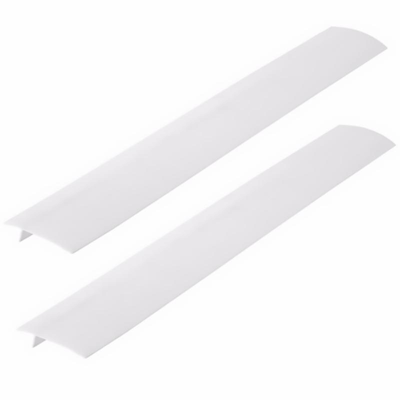 2Pcs Kachel Teller Kloof Cover Premium Gap Filler Duurzaam Oven Hiaten Filler: WHITE