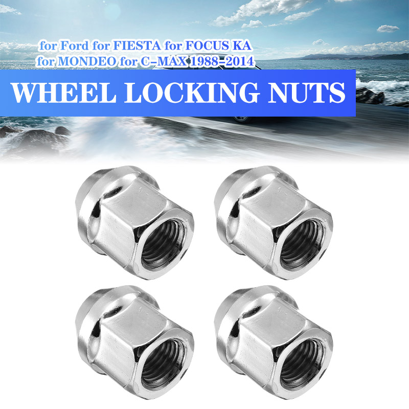 1pcs 19mm M12 x 1.5 Nuts Alloy Wheel Nuts &amp; Bolts For Ford /FIESTA /FOCUS KA /MONDEO /C-MAX 1988