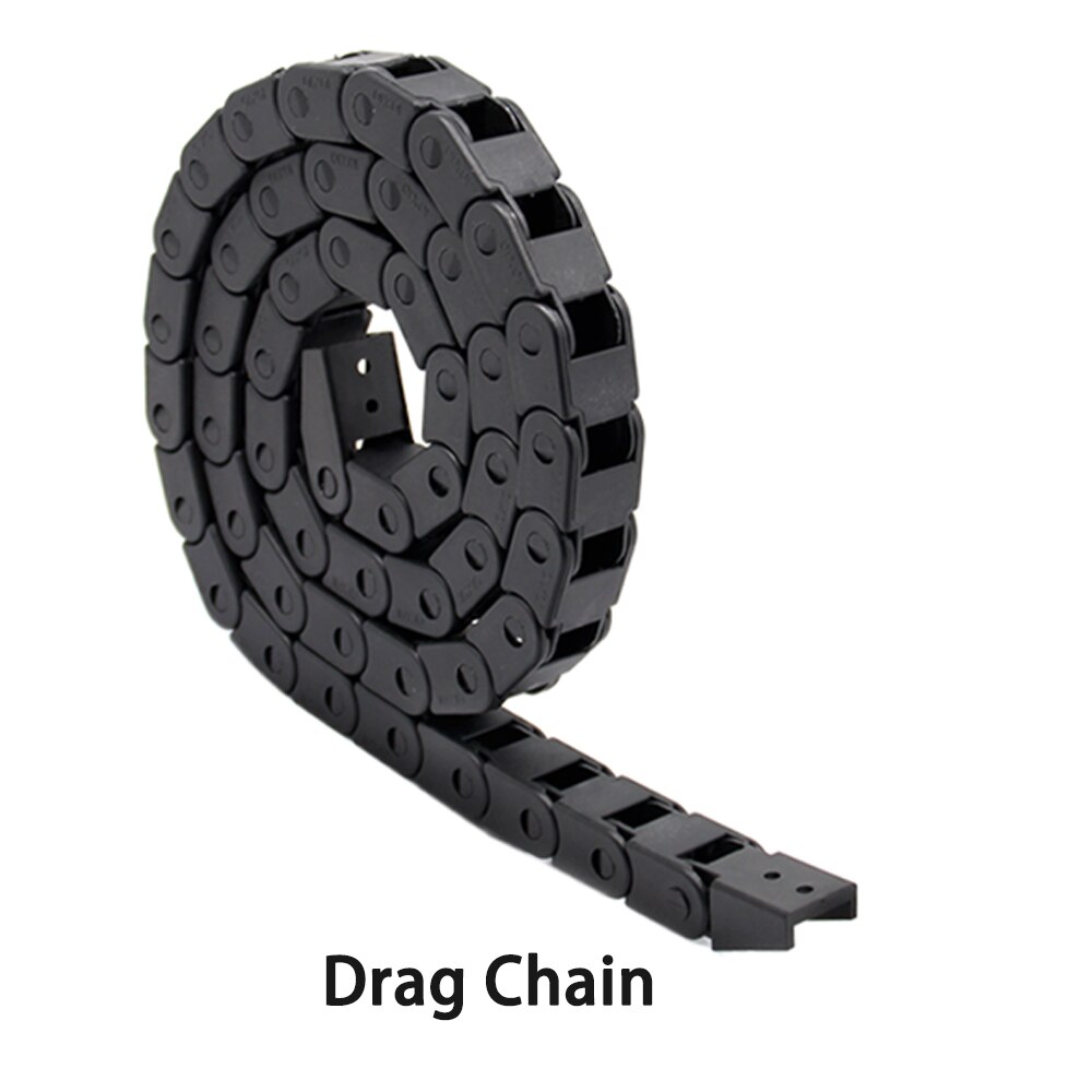 3D printer parts 1m Black Nylon Cable Drag Chain Wire Carrier for 3D Printer CNC Machine 10x10mm 7x7mm: 10x15 / Drag Chain