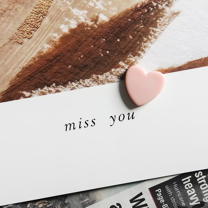 10PCS Cute Mini Fridge Magnets Colorful Love Heart Small Refrigerator Stickers Lovely Photos Wall Magnetic Sticker For Home Deco: 10 PCS Color 8