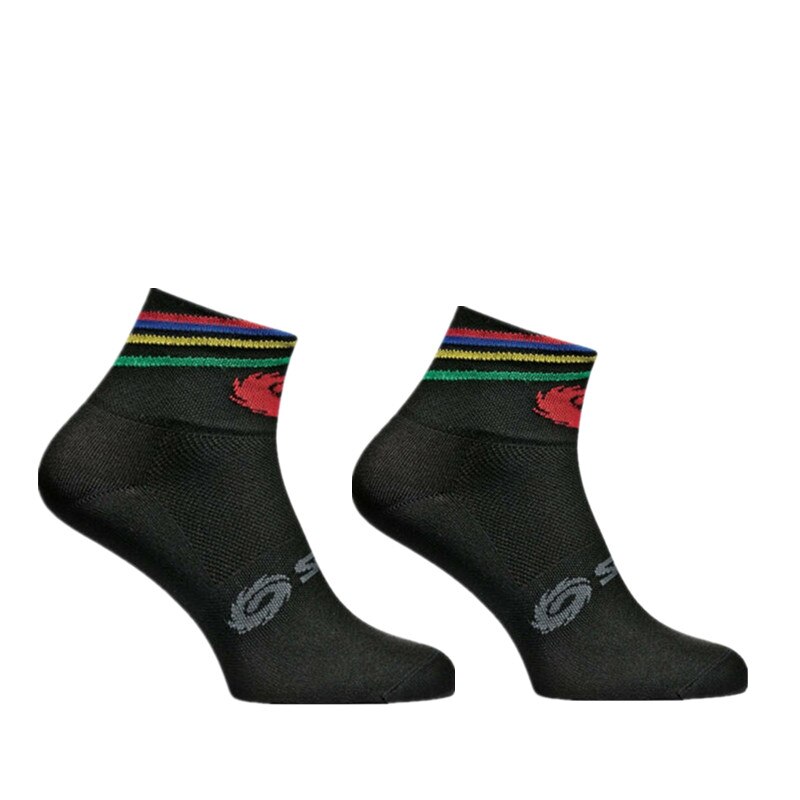 Cycling Socks Sports Breathable Deodorant Men Women Short Socks Calcetines Ciclismo: B1 black