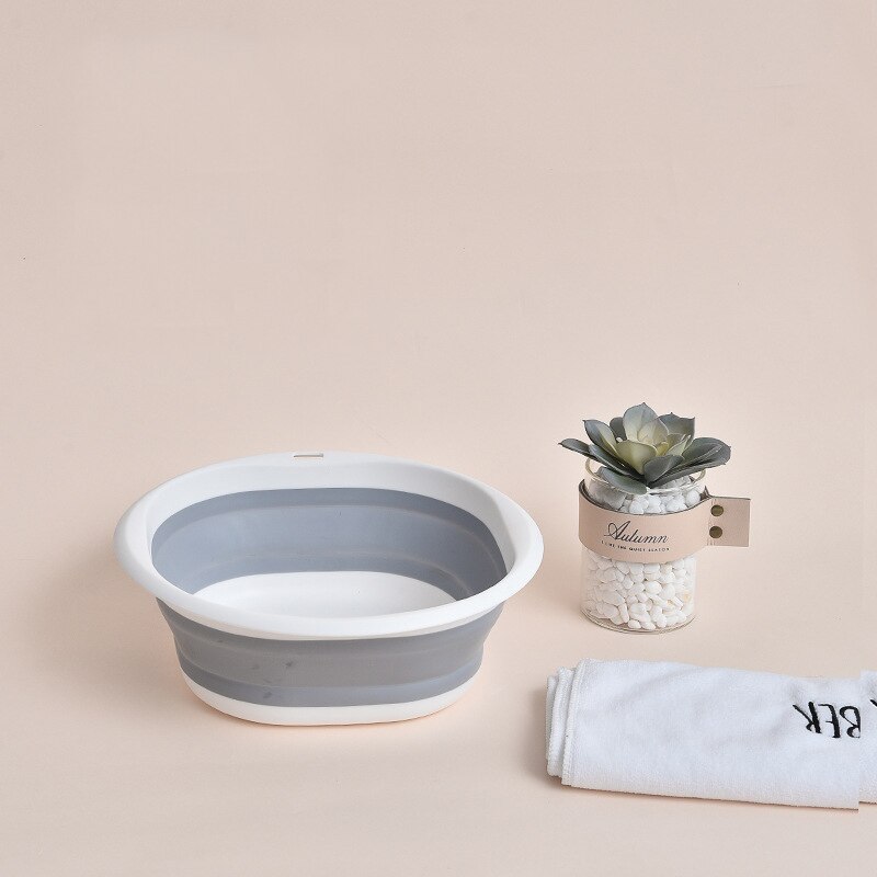 Plastic Folding Basins Portable Wash Basins Folding Laundry Tub Bathroom Kitchen Accessories Travel Folding Wash Basin: C-S