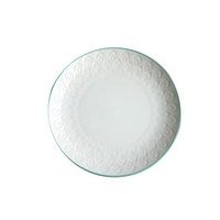 Ceramic Peacock Blue Peacock Textured Dinner Plate/Deep Plate Fish Plate/Home Plate: 8 inch plate