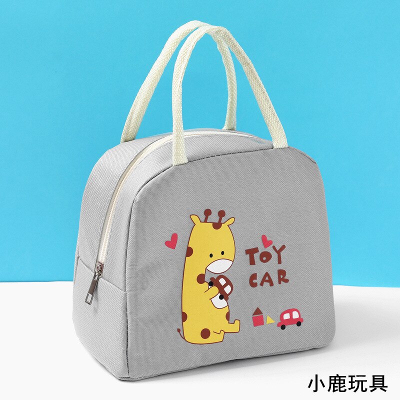 Kreative cartoon serie lunch tasche Kälte & isolierung Oxford tuch gürtel nette tier tragbare lunch box tasche: 7