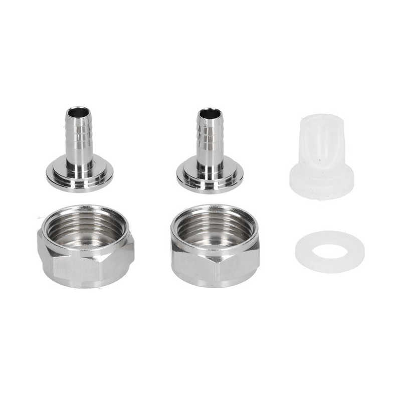 Stainless Steel Beer Keg Coupler Connector Fitting Beer Line Connector Kit Beer Brewing Equipment