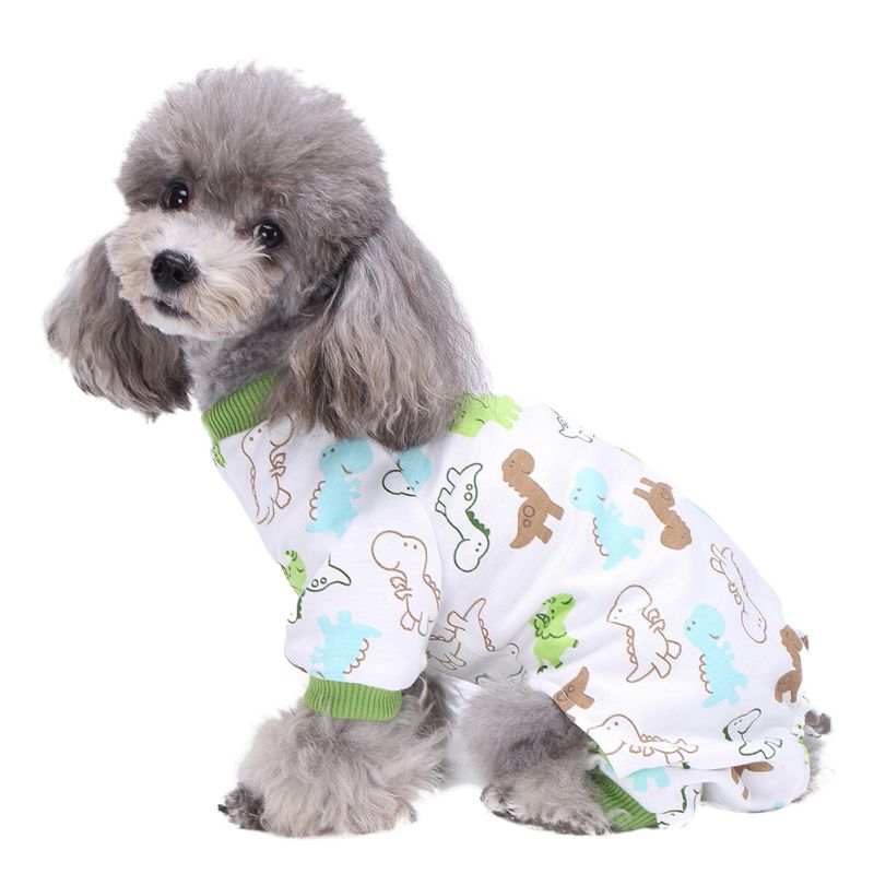 Dog Cotton Pajamas Sleepwear Small Dog Soft Clothes Pet Jumpsuit Coat Apparel