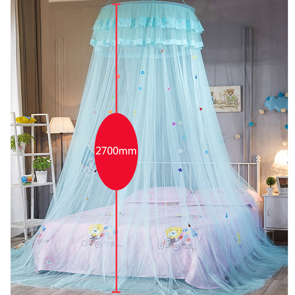 Koepel Ophangen Klamboe Eenvoudig Te Installeren Meisjes Kamer Decor Koepel Bednet Luifel Kanten Bed Luifel 4 Kleuren