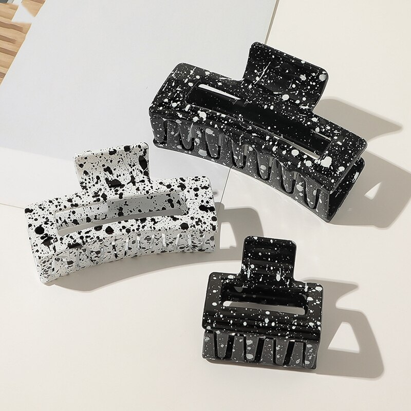 Plastic Rechthoek Haar Klauwen Klauw Clip Barrette Krab Haar Klauwen Bad Clip Paardenstaart Clip Voor Vrouwen Meisjes Haar Accessoires