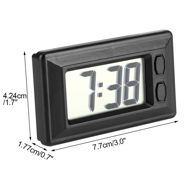 LCD Digital Clock Table Car Dashboard Desk Electronic Clock Date Time Calendar Display
