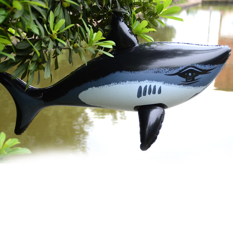 80cm PVC Inflatable Animals Shark Inflatable Water Toys For Kids Balloon Party Decoration Props Beach Backdrop