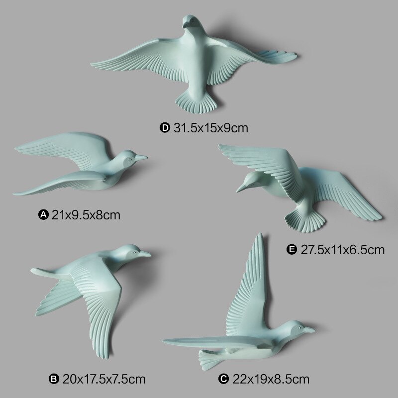 3D Resin bird Home Decoration decor wall stickers decoration: 6