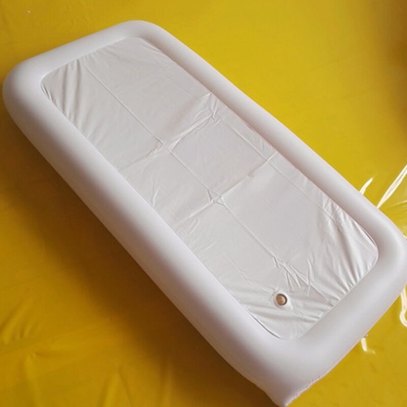 Inflatable Air Ice Bar Inflatable Rectangle Drinks Holder Water Mattress for Cups Pool Float Swim