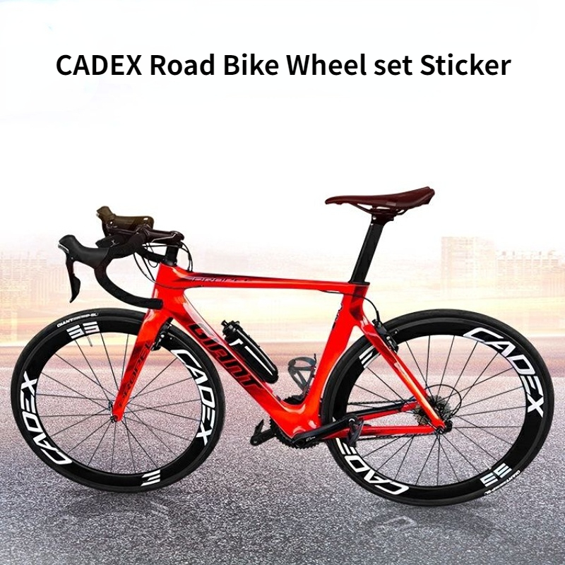 CADEX Ruote per bici da strada Adesivo Cerchione per bicicletta Decalcomanie Adesivo riflettente decorativo impermeabile Accessori per ciclismo 42C 42D 65C 65D