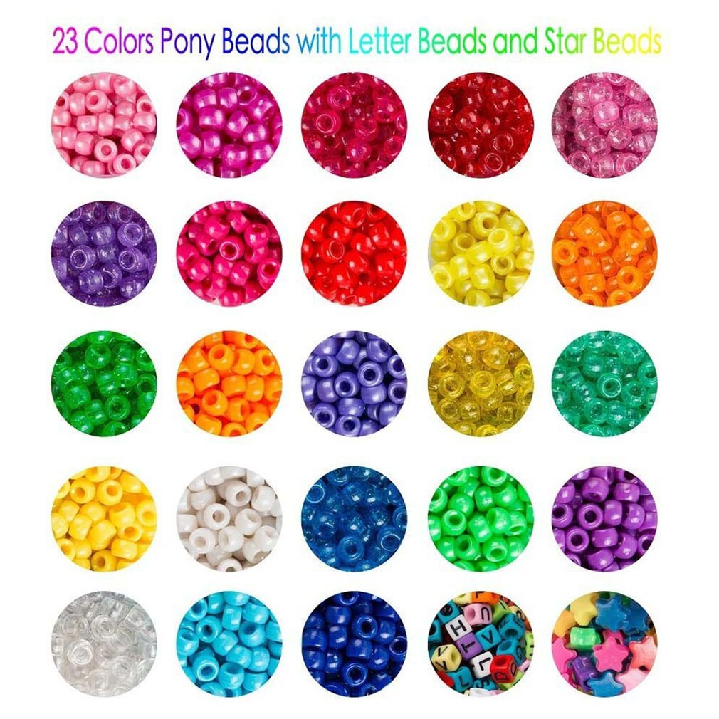 Acrylic Letter Beads Box Kit Letter Beads and Small Craft Beads Jewelry Making Set DIY Bracelet Necklace Beaded Jewelry Set
