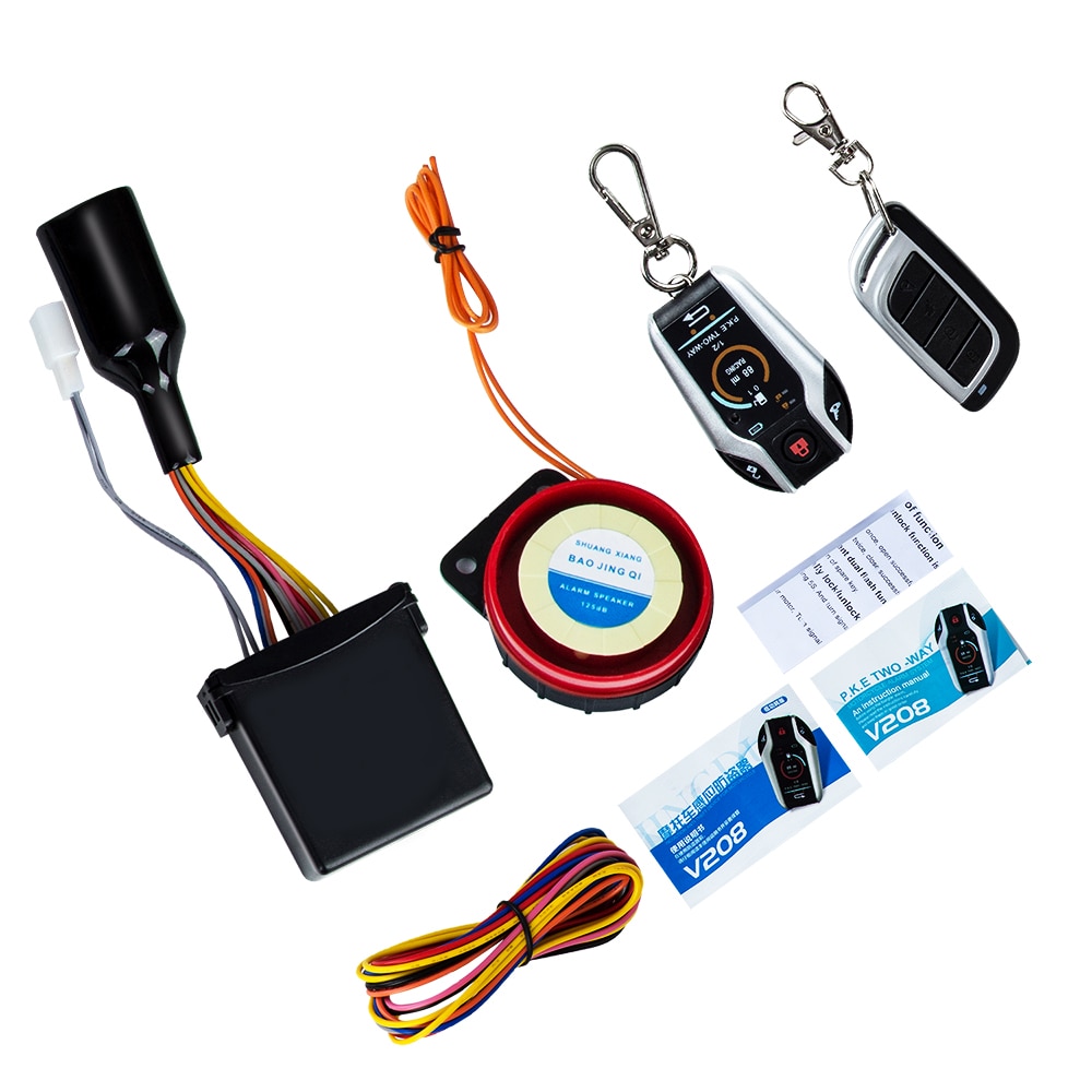 Motorcycle Alarm Anti-theft two way with induction remote control For Honda/Suzuki/Kawasaki/Yamaha motorcycles