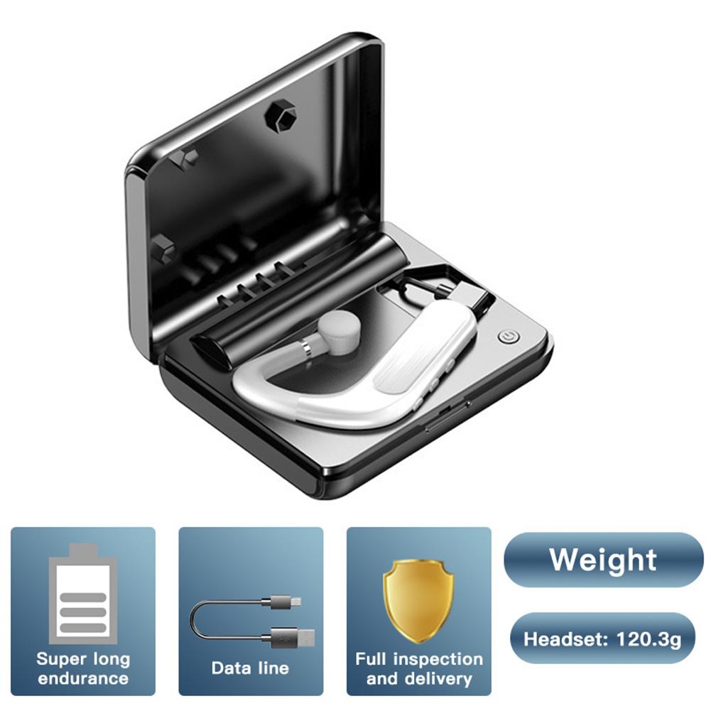 Y11 Bluetooth 5.0 In-Ear Headset Noise Reduction Stereo Earphones with Mic for iPhone for Android IOS Car Handsfree Call Earbuds: White with Case