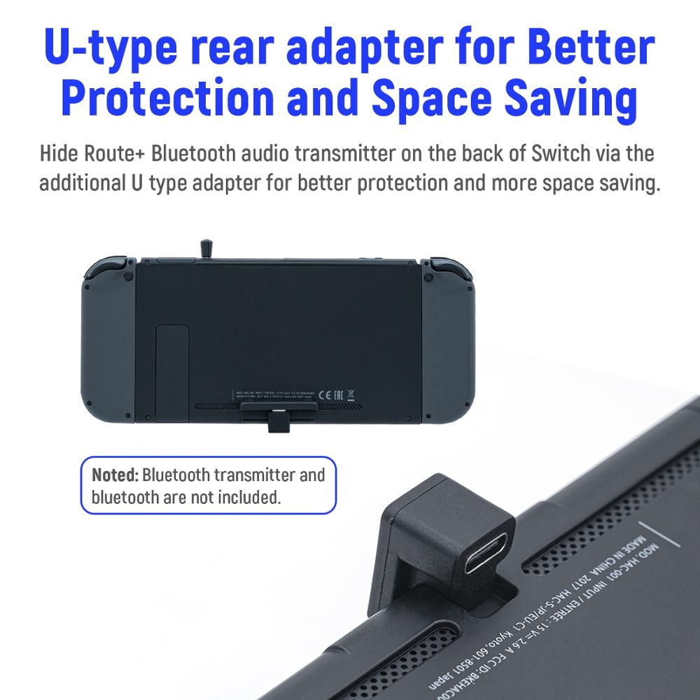 Gulikit upgrade-zubehörpaket für usb-c-adapter mit 3.5mm mini-mikrofonen für route+/route air für nintendo switch