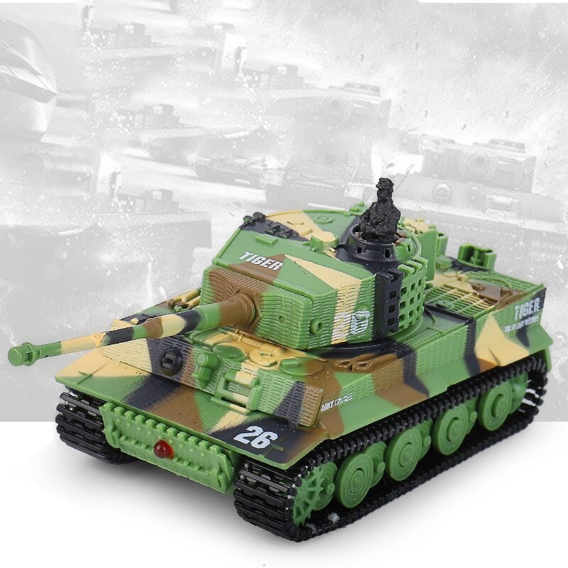 Mini tanque a Control remoto para niños, vehículo blindado, Panzer, 1:72, juguetes electrónicos