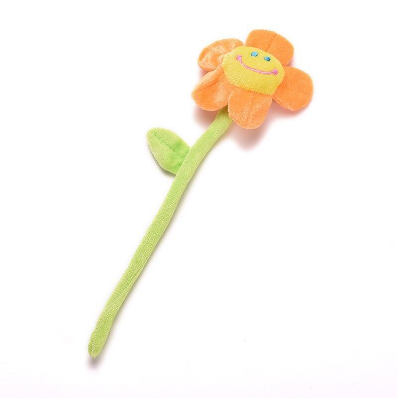 Farbe Karikatur Sonnenblume Modellierung Simulation Tuch Plüsch Sonne Blume Karikatur Smiley Sonne Blume Vorhang Ornamente Blume Serie Spielzeug: Orange