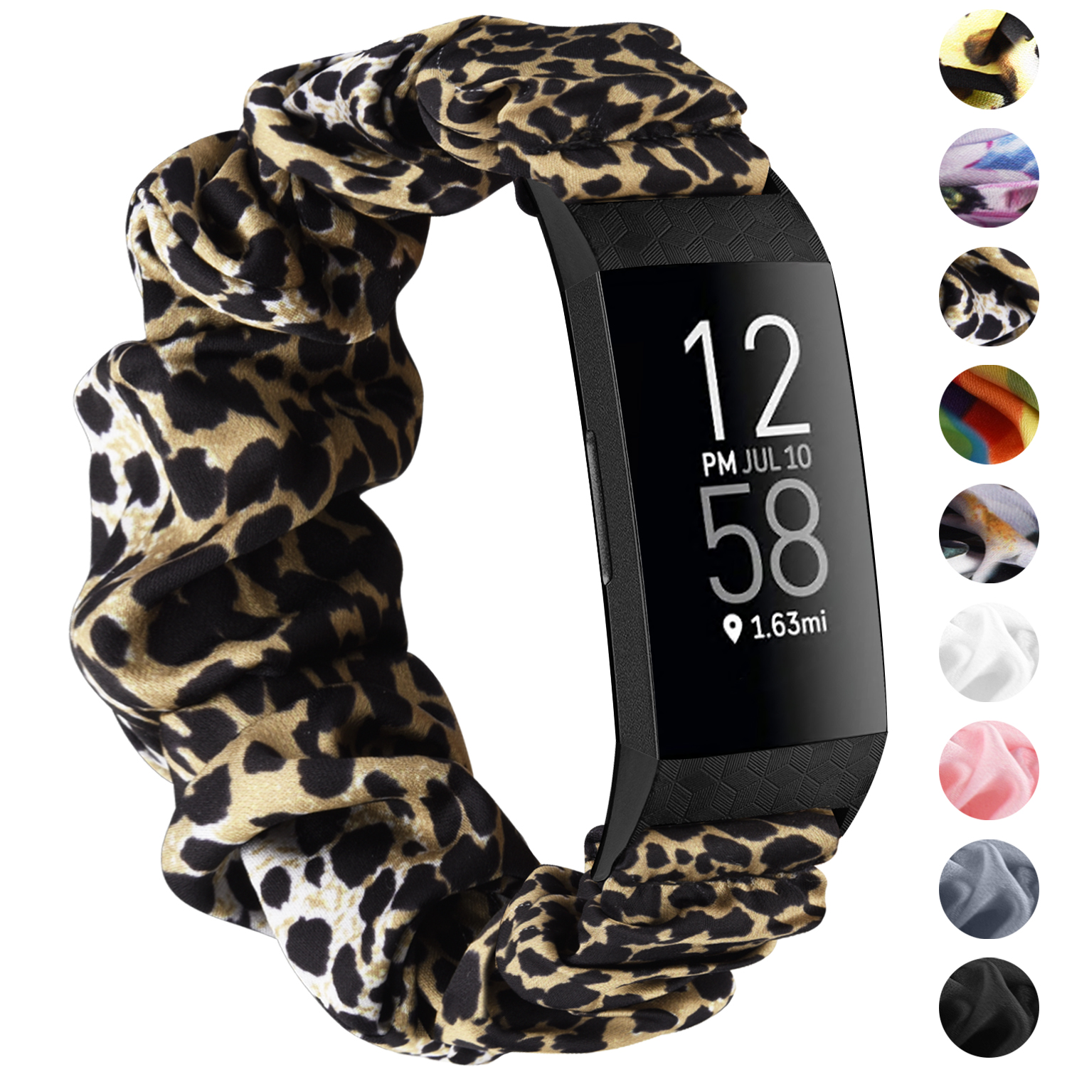 Nuovo cinturino elastico Scrunchie per Fitbit Charge 4 cinturino in tessuto a 3 cinturini cinturino per cinturino Fitbit Charge 3 4