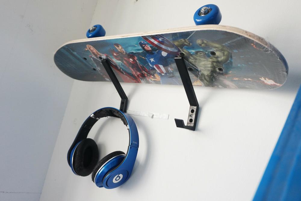 Estante de exhibición para esquí, Snowboard, monopatín, Wakeboard, almacenamiento deportivo, soporte de pared, 2 unids/lote