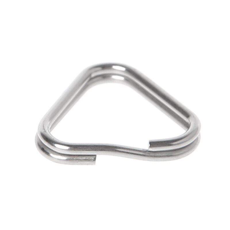 10 stk/sett metall trekantringer delt digitalkamera stropp krok reservedeler kamera stropp trekant ringetone