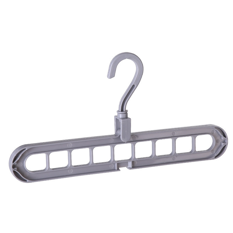Cintre pour vêtements magique | Pratique placard organisateur de vêtements, cintre gain de place, plastique 9 trous, cintres magiques vêtements, support de séchage: gray