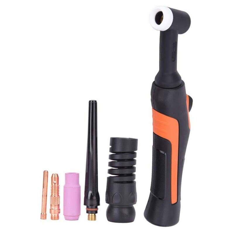 TIG Welding Set,Head Welding Torch+Ceramic Nozzle+Collet+Collet Body,Air Cooling Without Valve