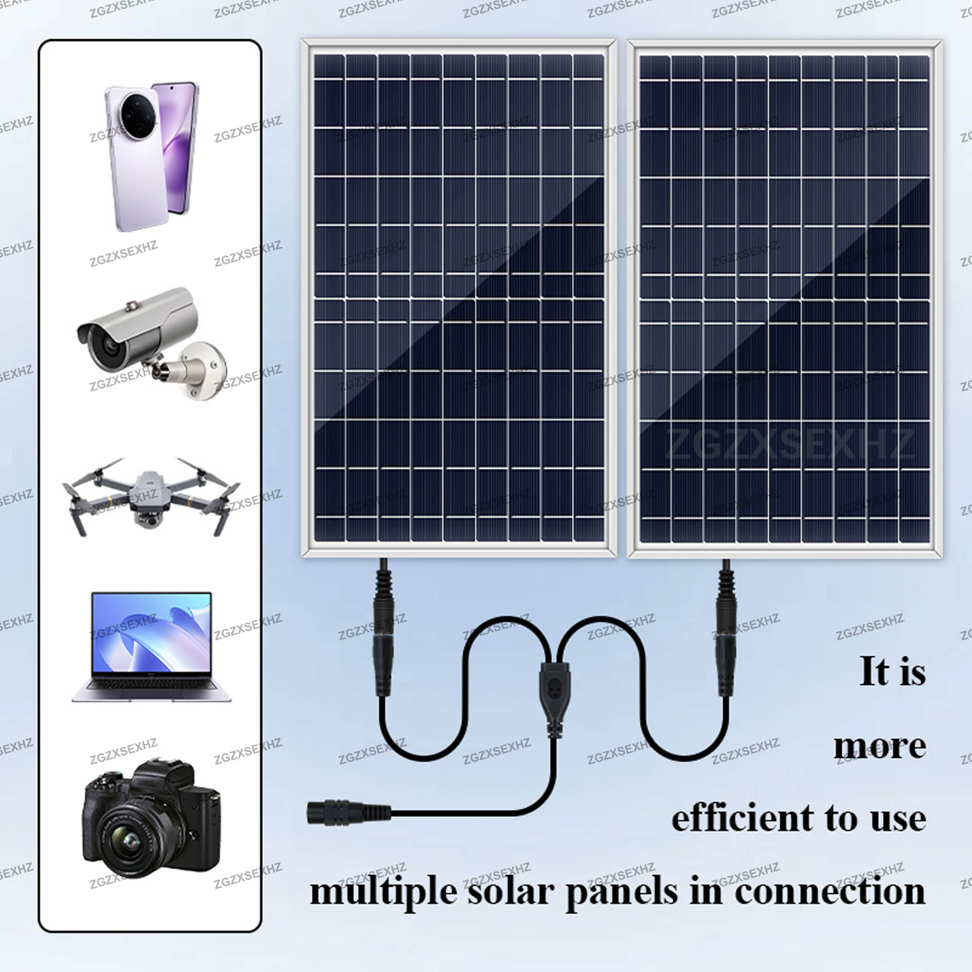 300W 12V Solpanel Kit - Komplett - 2 Paneler - Bärbar - USB Ström