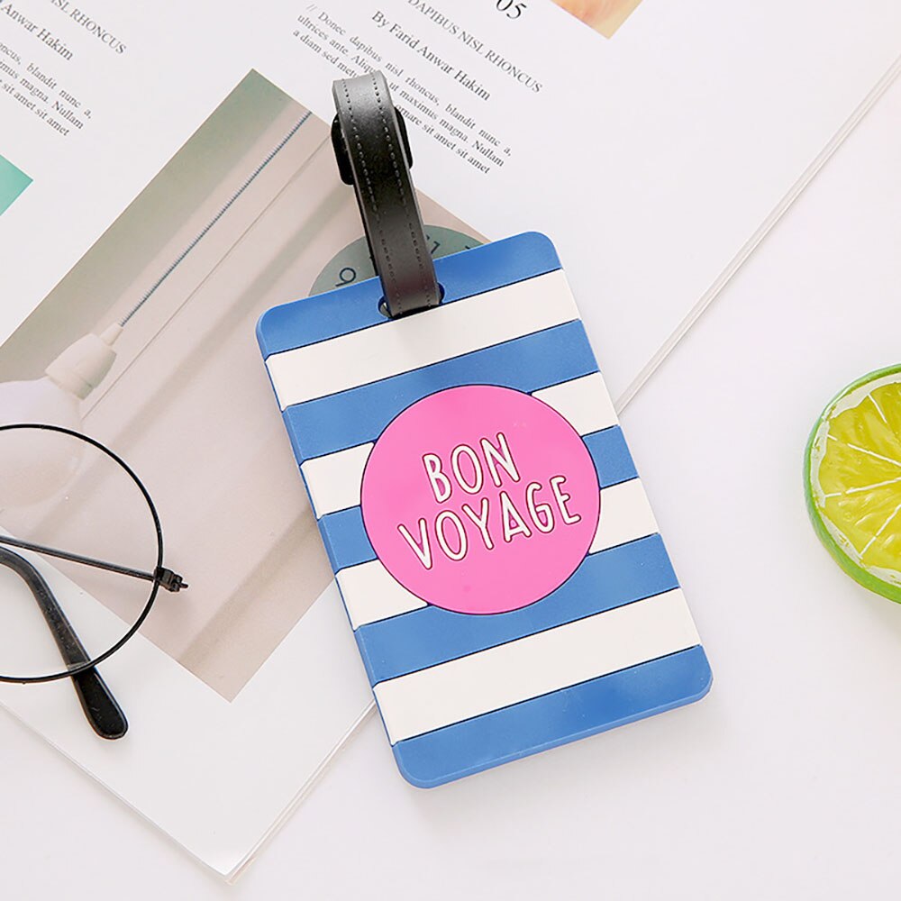 Travel Accessories Luggage Tag Animal Cartoon Silica Gel Portable Label Suitcase ID Address Holder Baggage Boarding: 10