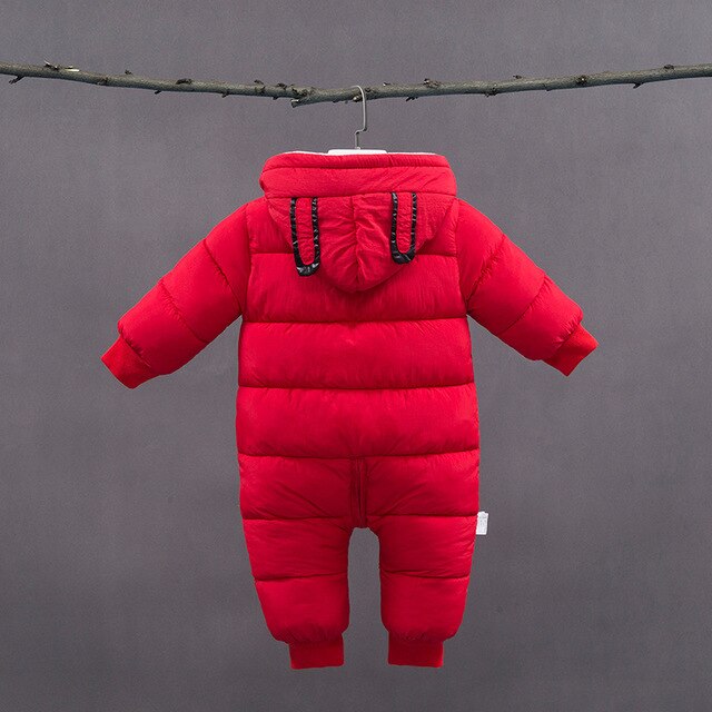 spring Winter Jumpsuit Baby Newborn snowsuit Snow Wear Coats Boy Warm Romper 100% down Cotton Girl clothes Bodysuit 0-18M